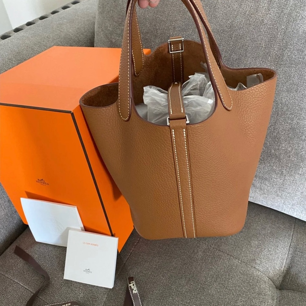 hermes picotin gold 18